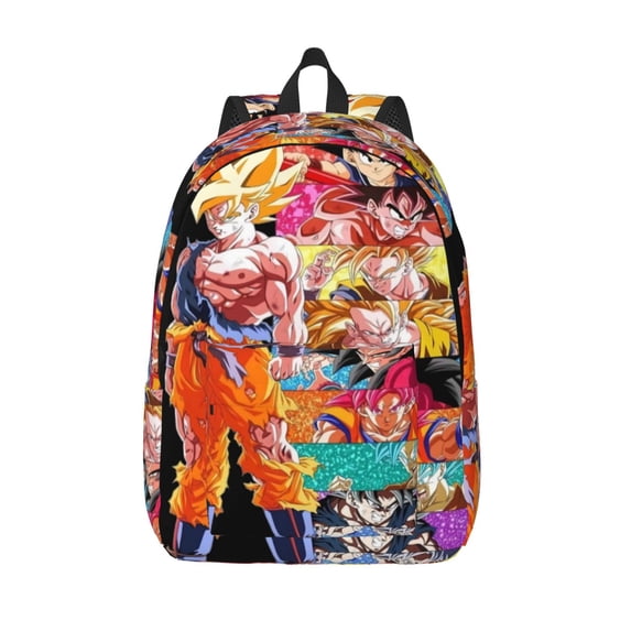 Dra_gon Ball Backpack Canvas Casual Lightweight Backpack Fashion Travel Backpack Laptop Backpack 17.7 Inch And15.7inch