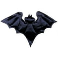 thumbnail image 1 of Drac Bat Bowtie with Bead Eyes and Topstitch Detailing - Black, 1 of 1