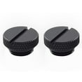 thumbnail image 1 of Dracaena 2 pack G1/4" thread, Thin water Stop Plug Fitting with Coin Slot for Computer water cooling System, durable brass/copper material, Black, 1 of 7