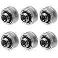 thumbnail image 1 of Dracaena 6 Pack G1/4" Thread to 16MM OD Hard Tubing Compression Fitting with Rings for Rigid Acrylic Tube for Computer Water Cooling System, Silver, 1 of 12