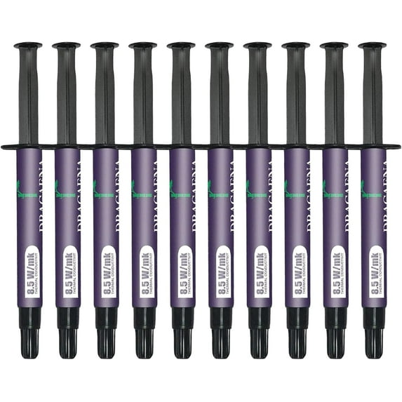 Dracaena.io 10 Pack of 4g Carbon-Based Thermal Paste, High-Performance Compound for CPUs, Consoles, GPUs, Laptops. Thermal Interface Material-CT9, High Conductivity, Long Durability, Non-Conductive