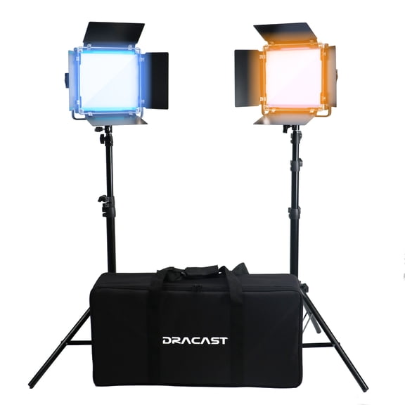 Dracast LED500 X Series Bi-Color LED 2 Light Kit with Nylon Padded Travel Case
