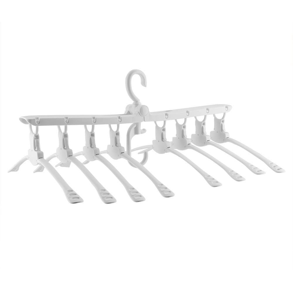 Dracceev Multi-functional Clothes Rack with 8 Foldable Hangers Saving ...