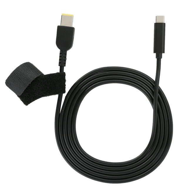 Dracceev TypeC USBC Male Input to Rectangle Tip Output Laptop Power