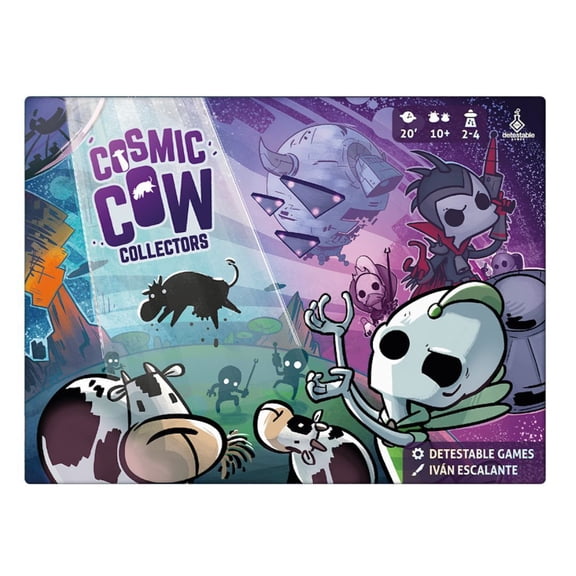 Draco Studios Cosmic Cow Collectors Galactic Moo Ultimate Intergalactic Board Game for 2 to 4 Players