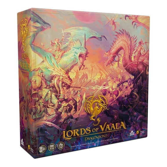 Draco Studios Dragonbond - Lords of Vaala Asymmetric Strategy Board Game with Stunning Miniatures for Up To 4 Players