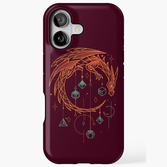 Draconic Dice Keeper iPhone Case 11 through 17 Pro Max