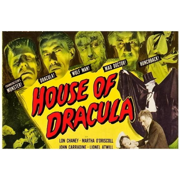 Dracula 1931 Movie Posters Classic Retro Poster Monster Cinematic Video Horror Movie Monster Merchandise Gift Decorations Vintage Halloween Collectibles Legend Print Decor Wall Art Mindset Prints