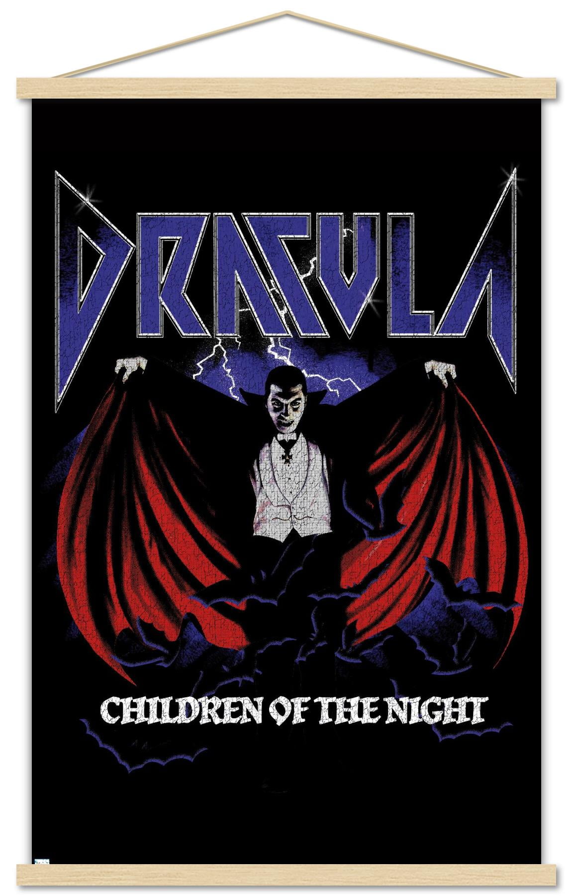 Dracula - Children Of The Night Wall Poster with Magnetic Frame, 22.375" x 34"