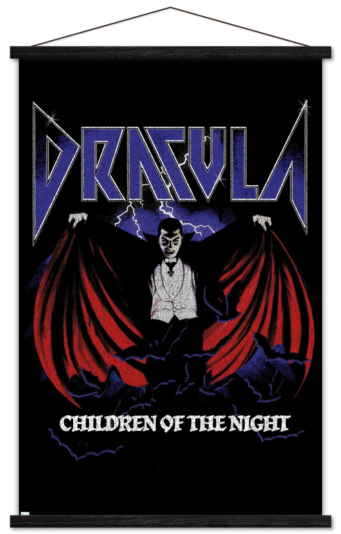 Dracula - Children Of The Night Wall Poster with Magnetic Frame, 22.375" x 34"