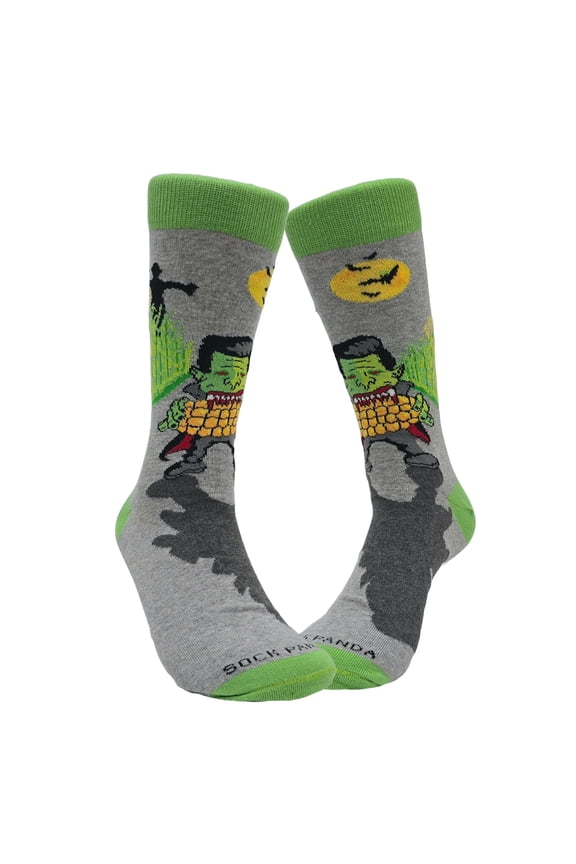 Dracula Eating Corn Socks from the Sock Panda Size: Adult Large