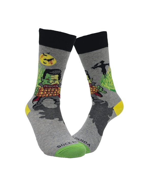 Dracula Eating Corn Socks from the Sock Panda Size: Adult Small