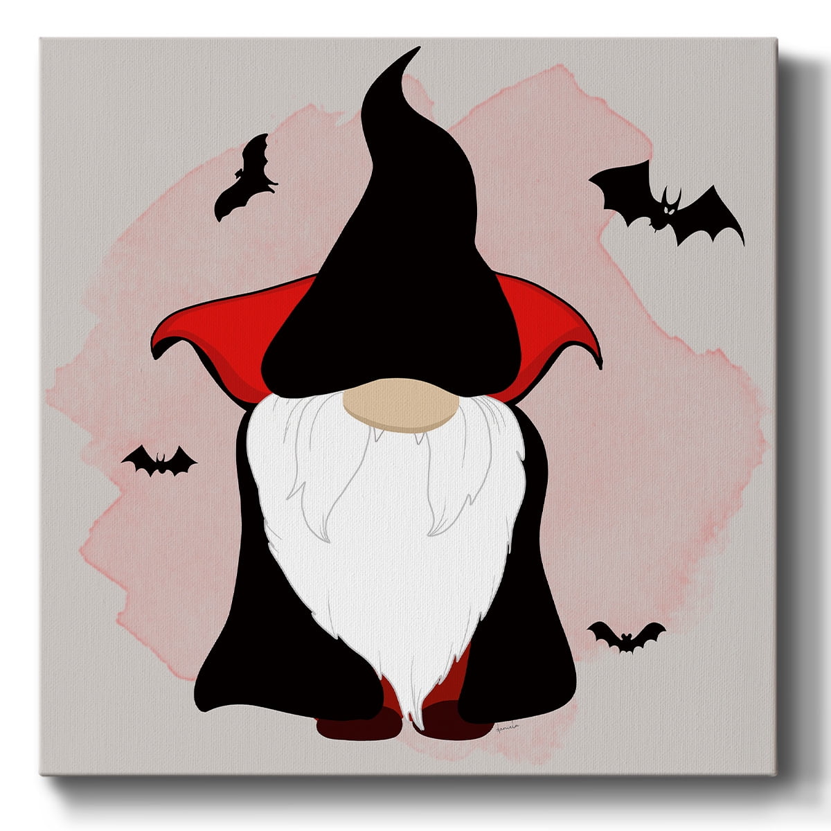 Dracula Gnome- Gallery Wrapped Canvas