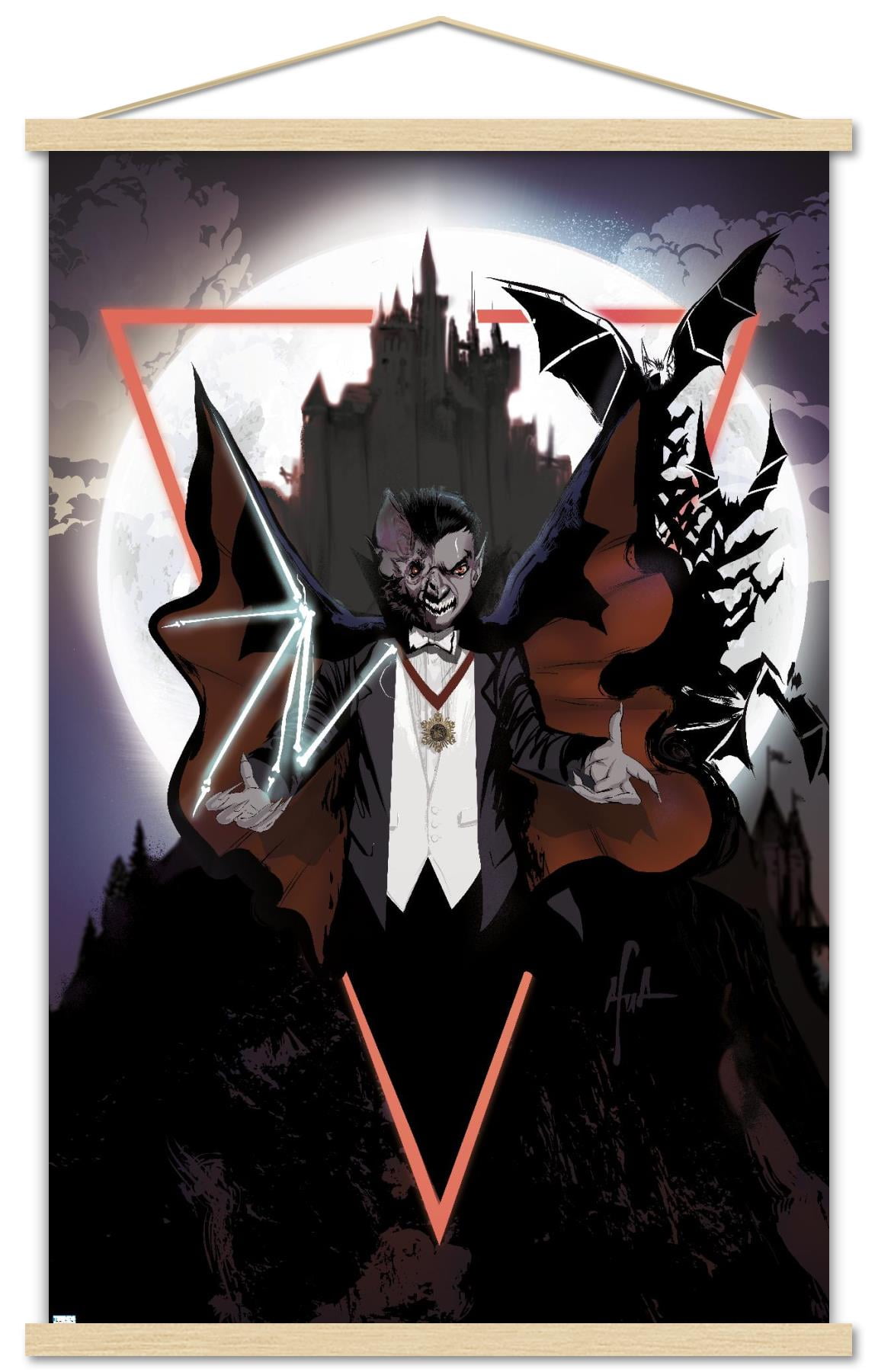 Dracula - Illustration Wall Poster with Magnetic Frame, 22.375" x 34"