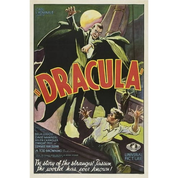 Dracula Movie Poster Print Art Poster 24x36 #469214 Multi-Color Square Adults Z Posters