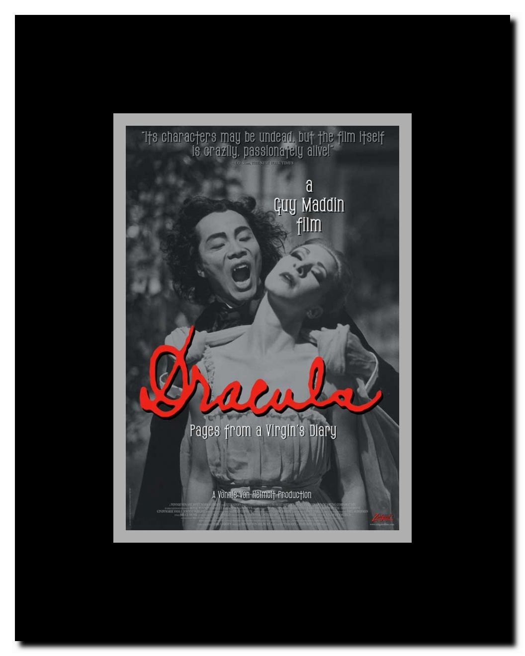 Dracula: Pages from a Virgin's Diary Framed Movie Poster