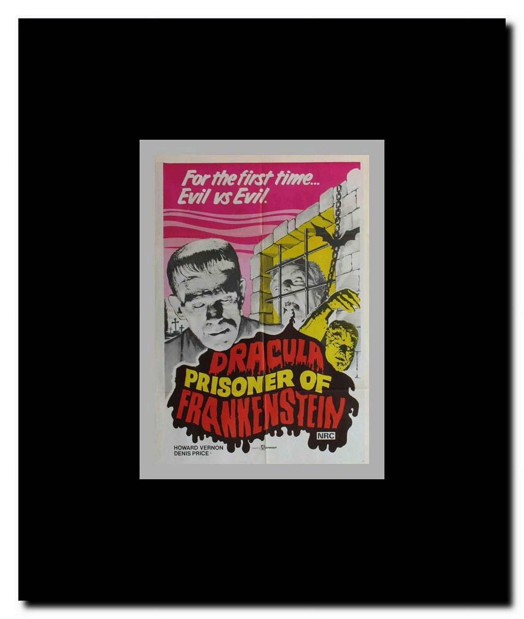 Dracula Prisoner of Frankenstein/Werewolf's Shadow Framed Movie Poster