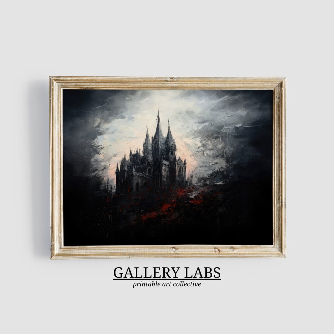 Dracula'S Castle Print • Wall Art • Gothic Decor • Vintage Print • Dark ...