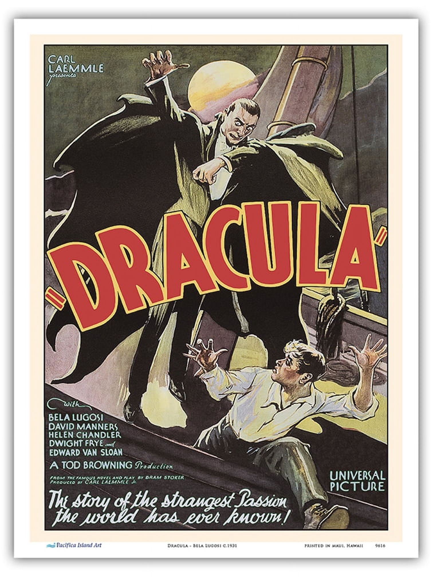 Dracula - Starring Bela Lugosi & David Manners - Vintage Film Movie ...
