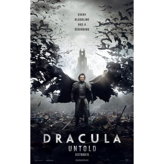 Dracula Untold Movie Poster 16in x 24in 16x24 #392840 Multi-Color Square Adults Western Graphic