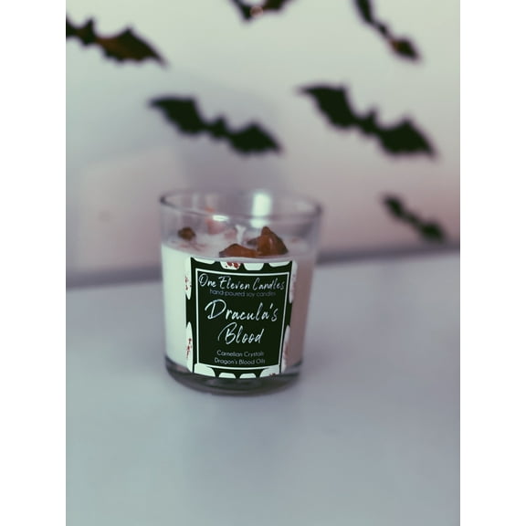 Draculas Blood Crystal Candle