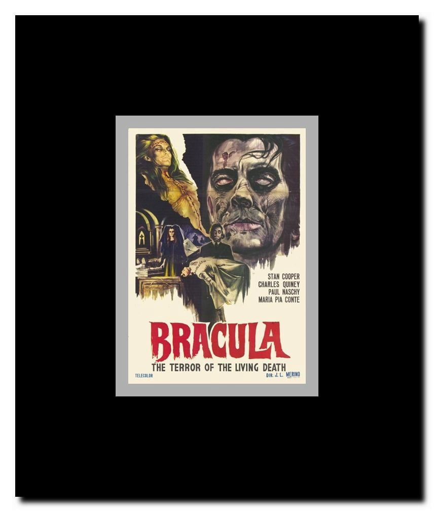 Dracula the Terror of the Living Dead Framed Movie Poster