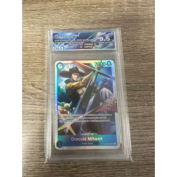Dracule Mihawk OP09 Super Rare Holo Blocker 2024 One Piece Emperors in the New World