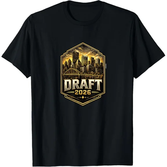 Draft 2026 Cityscape Hexagon Badge Football Selection Team Unisex T-Shirt, S-5XL