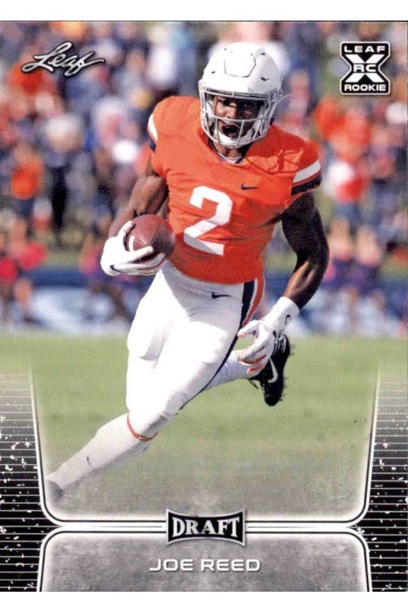 2020 Leaf Draft Base Rookie #38 Joe Reed Virginia Cavaliers Football Card Virginia Cavaliers NCAA Football Trading Card
