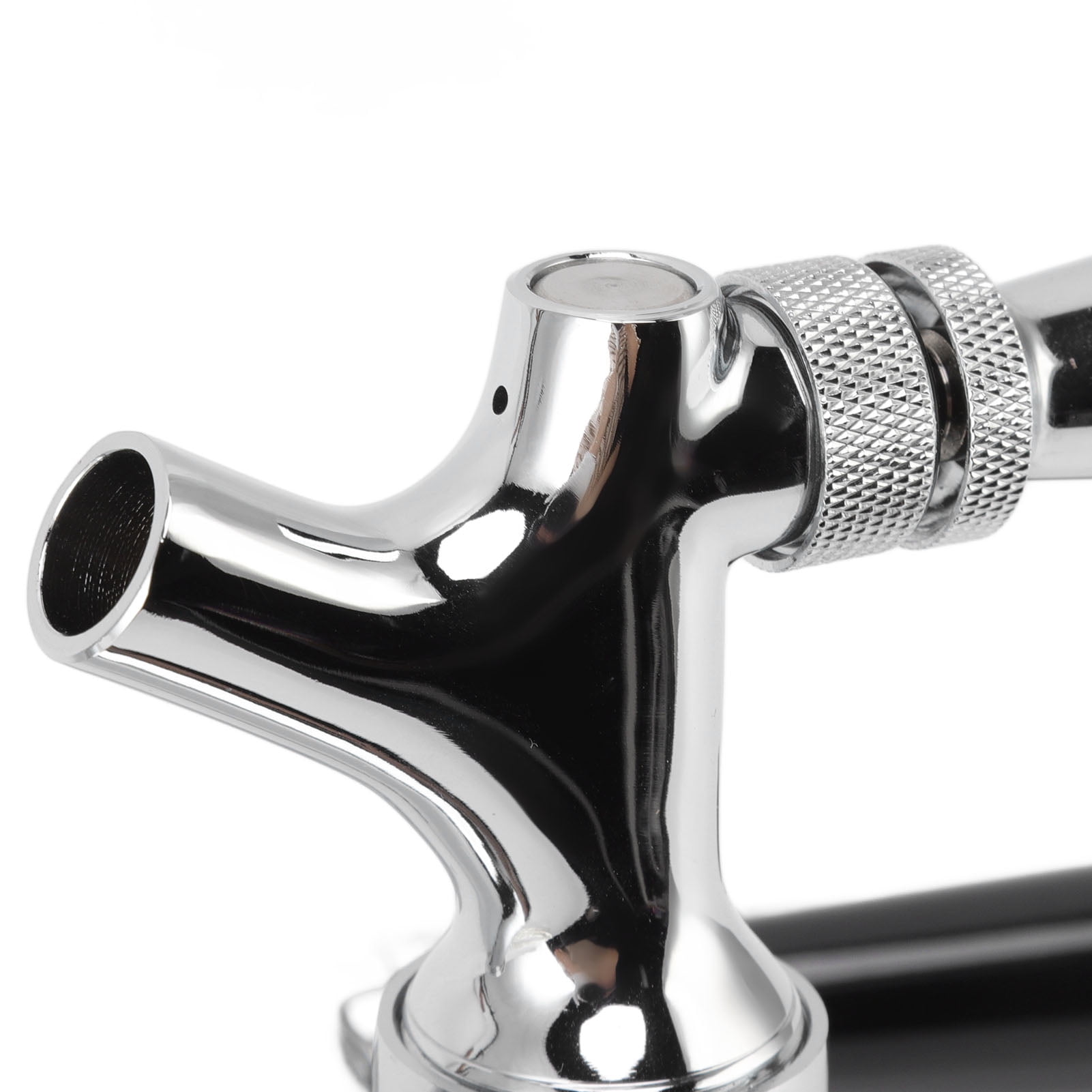 Draft Beer Kegerator Tower Stainless Steel Double Beer Tap Faucet for Home Bar Beer Brewing Kegs