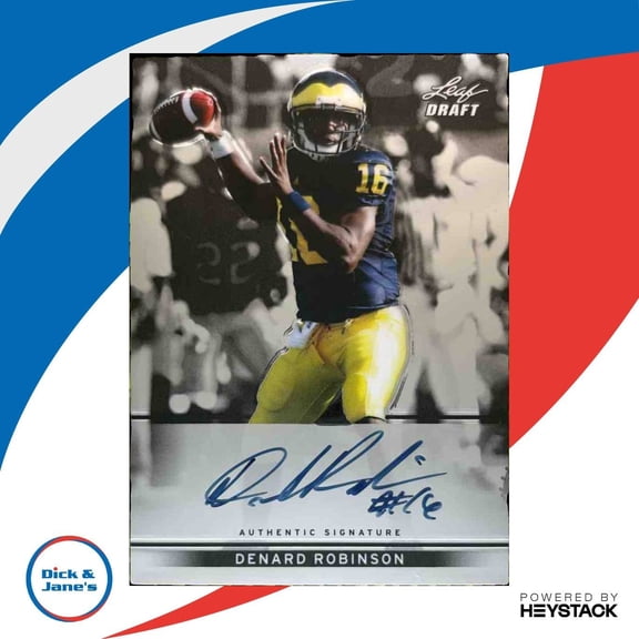 Leaf Draft Denard Robinson Michigan Wolverines Autographs #BA-DR1 Football Card