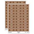 thumbnail image 1 of Draft Double Line Border Document Sticker Set - Brown - Matte Finish - 1.75" Medium, 1 of 7