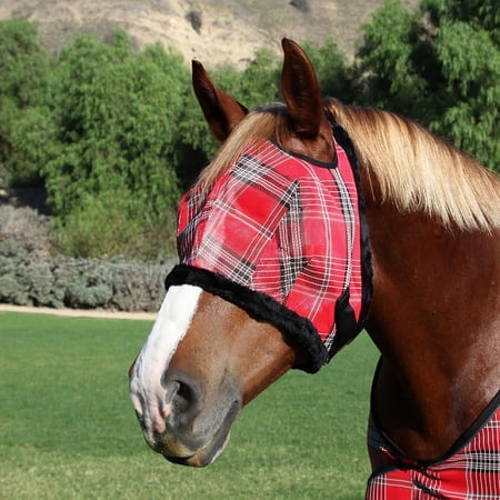 kensington protective products signature draft fly mask with plush fleece trim