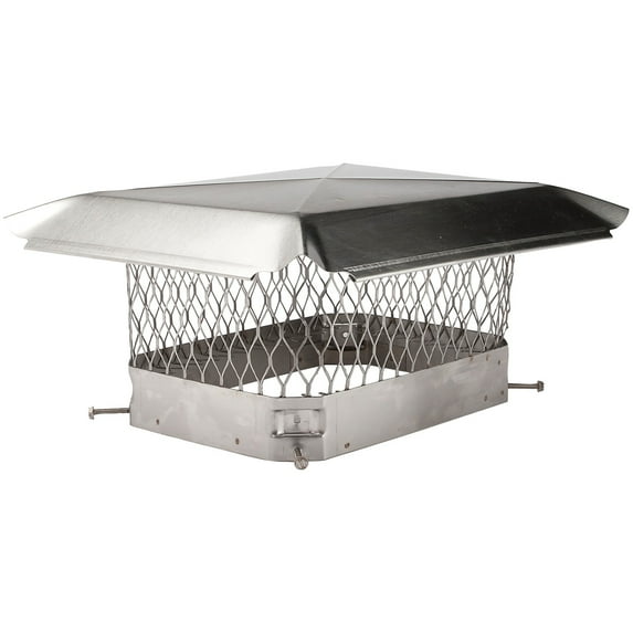 Draft King SS1318U Single-Flue Stainless Steel Chimney Cap (13" x 18")