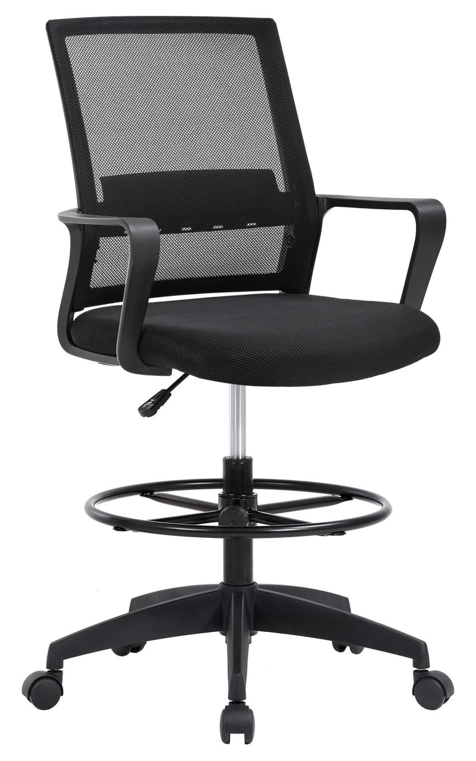 Drafting Chair Tall Office Chair Adjustable Height with Lumbar Support