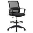 Drafting Chair Tall Office Chair Adjustable Height with Lumbar Support