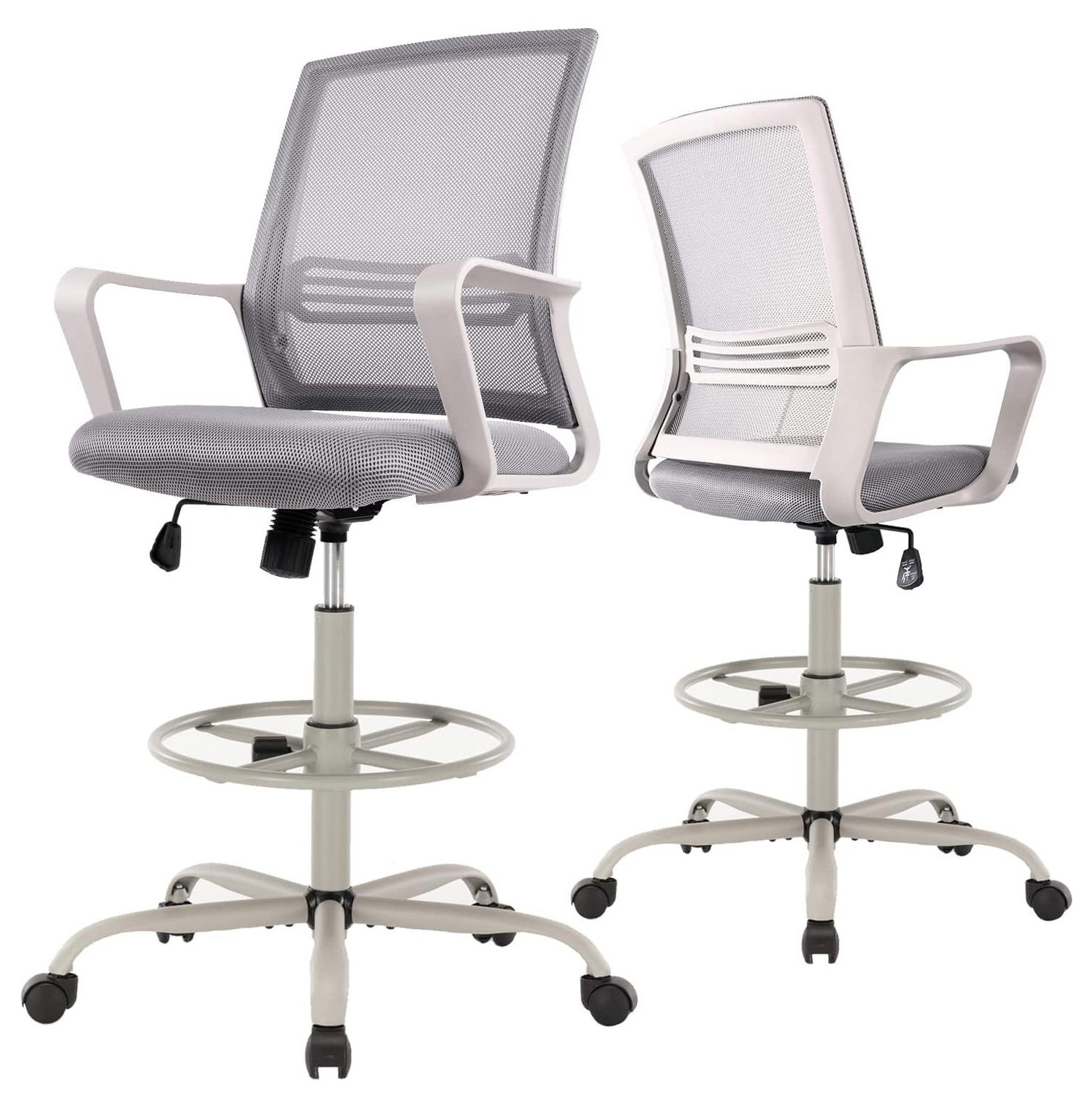 Drafting Chair, Tall Office Chair, Ergonomic Standing Desk Chair