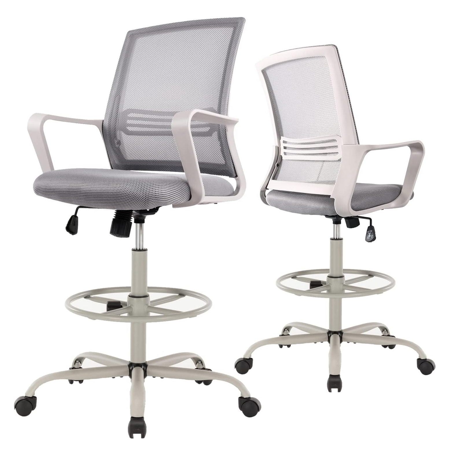Drafting Chair, Tall Office Chair, Ergonomic Standing Desk Chair
