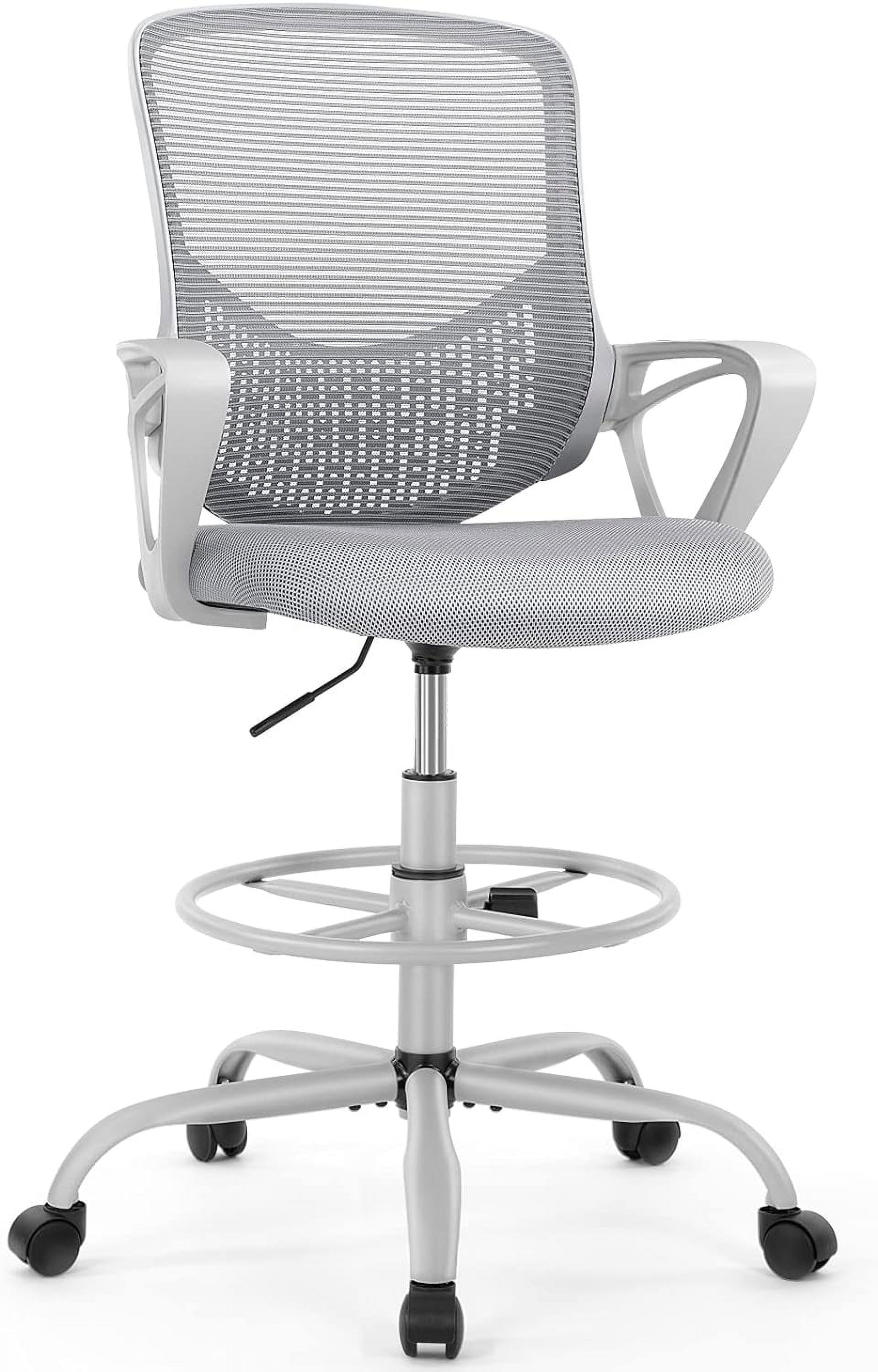 Drafting Chair, Tall Office Chair, Standing Desk Chair, Counter Height