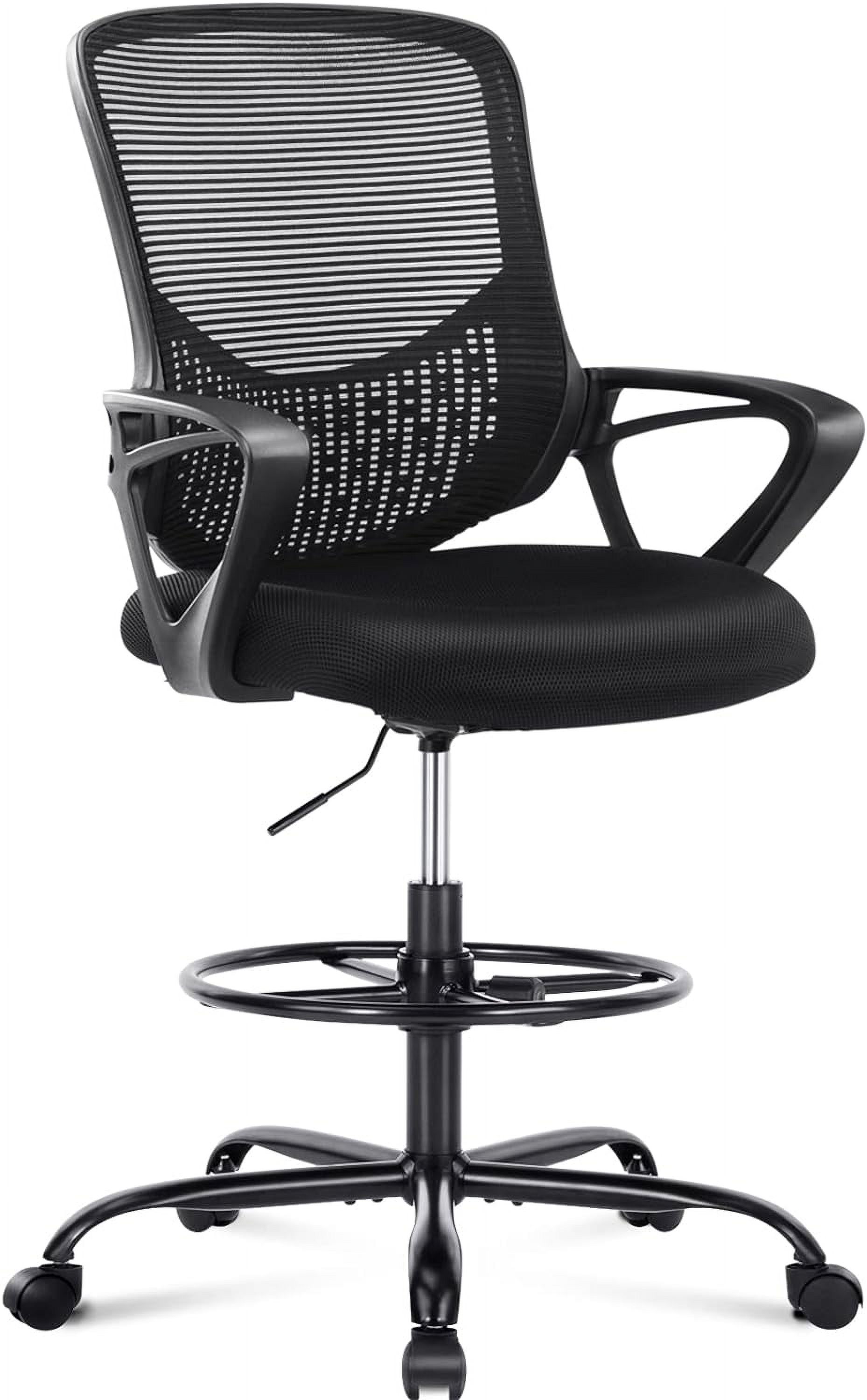 Drafting Chair, Tall Office Chair, Standing Desk Chair, Counter Height