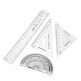thumbnail image 1 of Drafting Tools for Architects, Engineers Transparent Design Clear Ruler Inch Metric Scales for Precise Measurement Portable Design Math Set for Creative Professionals, 1 of 5