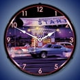 thumbnail image 1 of Collectable Sign and Clock Drag City LED Lighted Premium Wall Clock, 1 of 4