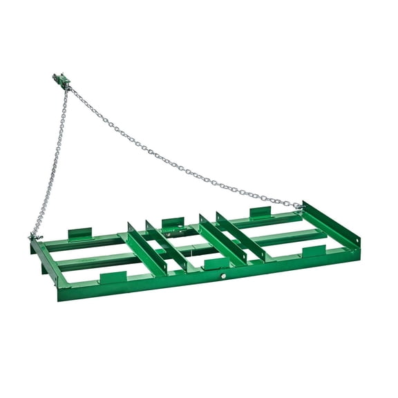 Drag Harrow 4 ft Tow Behind - Heavy Duty Landscape Rake for ATV UTV Tractor with Adjustable Bars & 72in Chain - Driveway Leveler Yard Tool