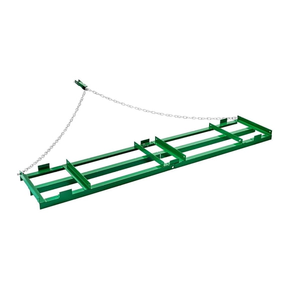 Drag Harrow 8 ft Tow Behind Landscape Rake with Chain - ATV UTV Tractor Leveler