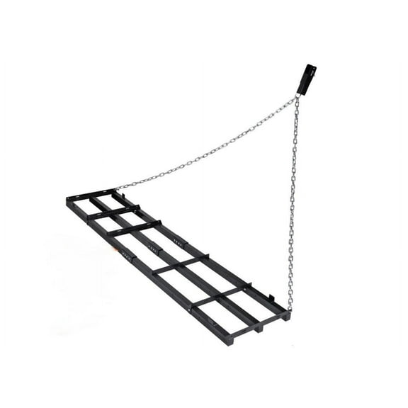 Drag Harrow Driveway Grader, Driveway Drag for Gravel with 6 FT Heavy Duty Chain, Tow Behind Lawn Rake for ATV, UTV, Tractor, Mower, Power Rake for Gravel, Sand, Soil, Hay