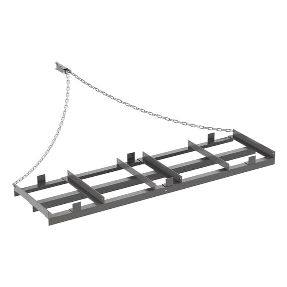 Drag Harrow Driveway Grader, Heavy Duty Tow Behind Lawn Rake with 6 Ft Chain, 2 Adjustable Bars, Driveway Drag for Gravel, Sand, Lawn, Soil, Hay, ATV, UTV