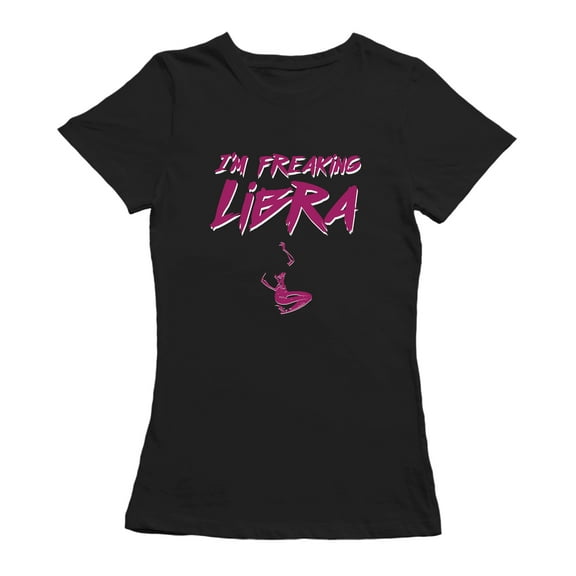 Drag I'm A Libra Mermaid Graphic Women Black T-Shirt, Female XX-Large
