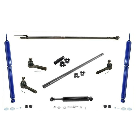 Drag Link Tie Rods Track Bar 10PC Kit for 87-90 Jeep Wrangler