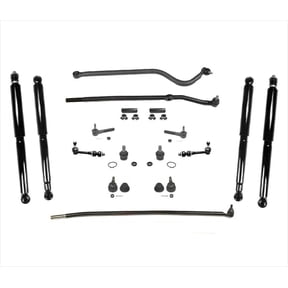Drag Link Tie Rods Track Bar Sway Bar Links BJ Shocks For Dodge Ram 1500 98-99