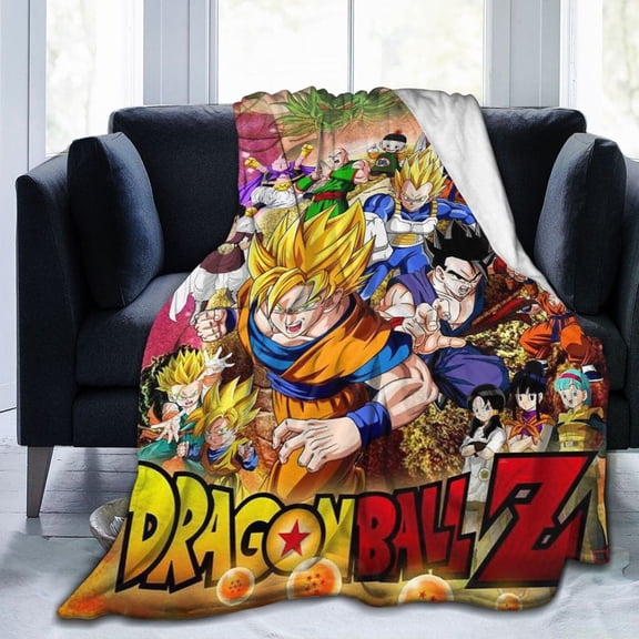 Drag_On Ball Z Blanket Ultra-Soft Throw Blanket For Couch Bed Sofa, Lightweight Warm Bedding Blanket Fleece Bedding 60"X50"